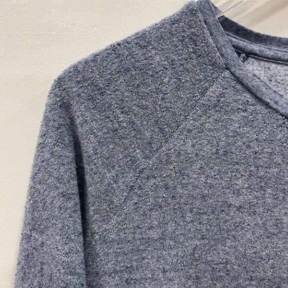 Marine Layer Relaxed Fit Somers Sweatshirt Blue Denim Nep Medium - Picture 5 of 7